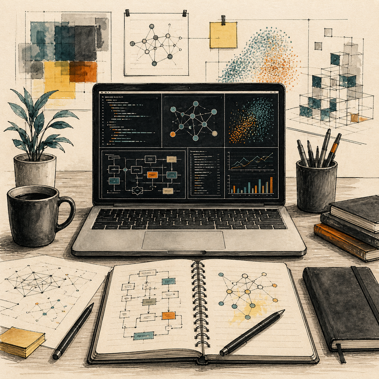 AI work sketch